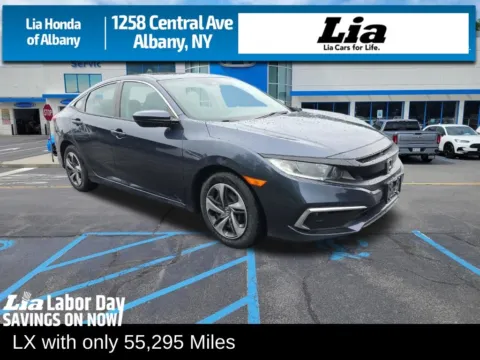 Blue 2020 Honda Civic LX for sale in Albany, NY