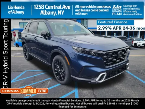 Blue 2026 Honda CR-V Hybrid Sport Touring for sale in Albany, NY