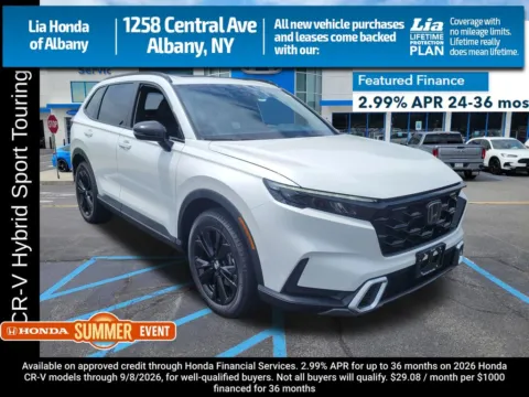 White 2026 Honda CR-V Hybrid Sport Touring for sale in Albany, NY