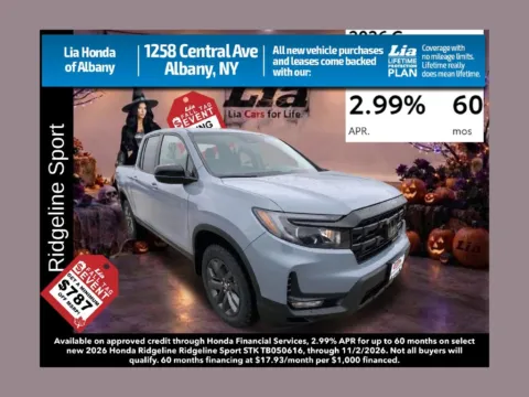 Gray 2026 Honda Ridgeline Sport for sale in Albany, NY