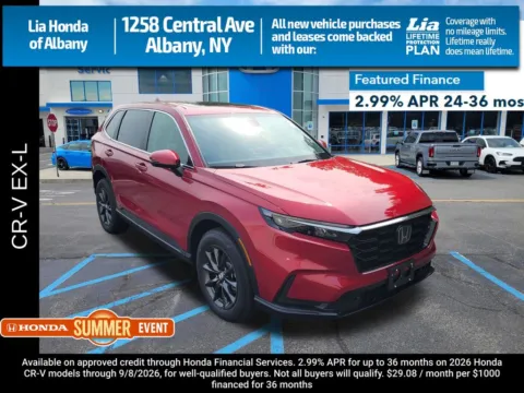 Red 2026 Honda CR-V EX-L for sale in Albany, NY