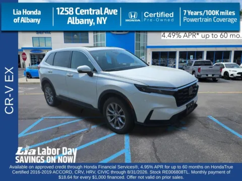 White 2024 Honda CR-V EX for sale in Albany, NY