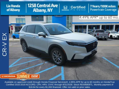 White 2024 Honda CR-V EX for sale in Albany, NY