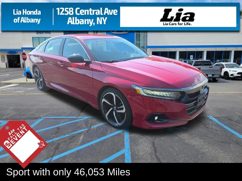Red 2021 Honda Accord Sport for sale in Albany, NY