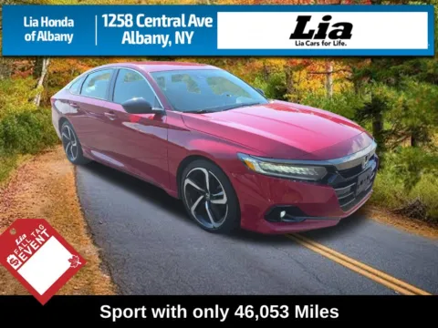 Red 2021 Honda Accord Sport for sale in Albany, NY