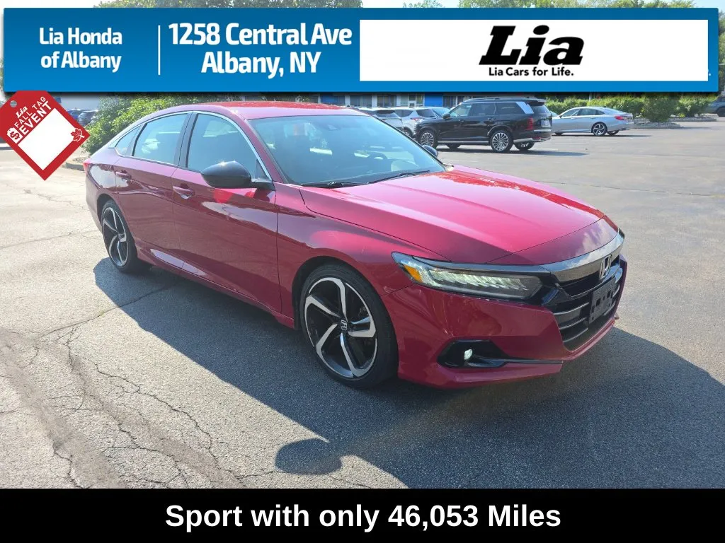 Red 2021 Honda Accord Sport for sale in Albany, NY