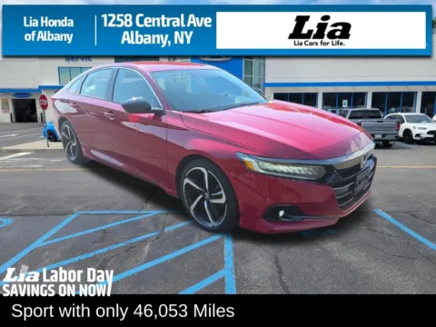 Red 2021 Honda Accord Sport for sale in Albany, NY