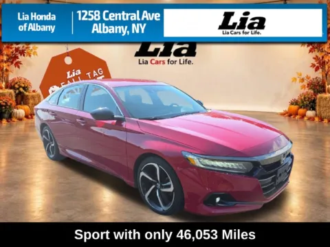 Red 2021 Honda Accord Sport for sale in Albany, NY