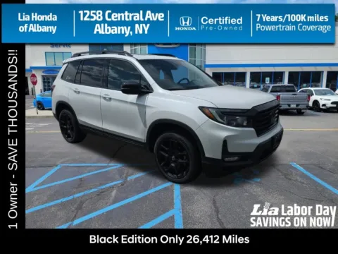 White 2024 Honda Passport Black Edition for sale in Albany, NY