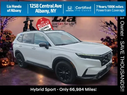 White 2024 Honda CR-V Hybrid Sport for sale in Albany, NY