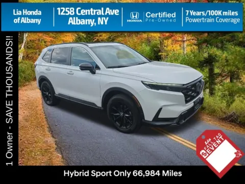 White 2024 Honda CR-V Hybrid Sport for sale in Albany, NY