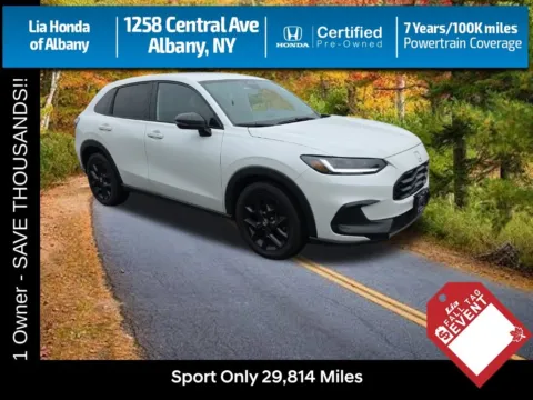 White 2024 Honda HR-V Sport for sale in Albany, NY