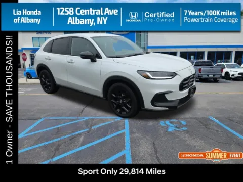 White 2024 Honda HR-V Sport for sale in Albany, NY