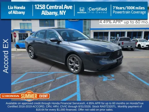 Gray 2024 Honda Accord EX for sale in Albany, NY
