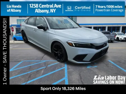 White 2023 Honda Civic Sport for sale in Albany, NY