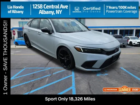 White 2023 Honda Civic Sport for sale in Albany, NY