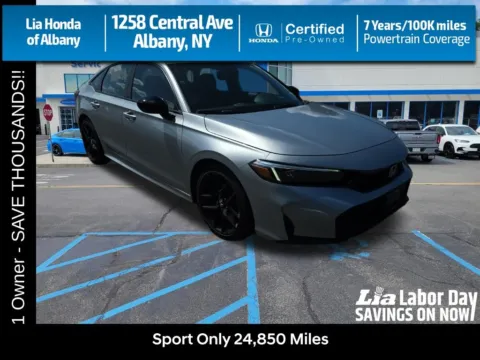 Silver 2025 Honda Civic Sport for sale in Albany, NY