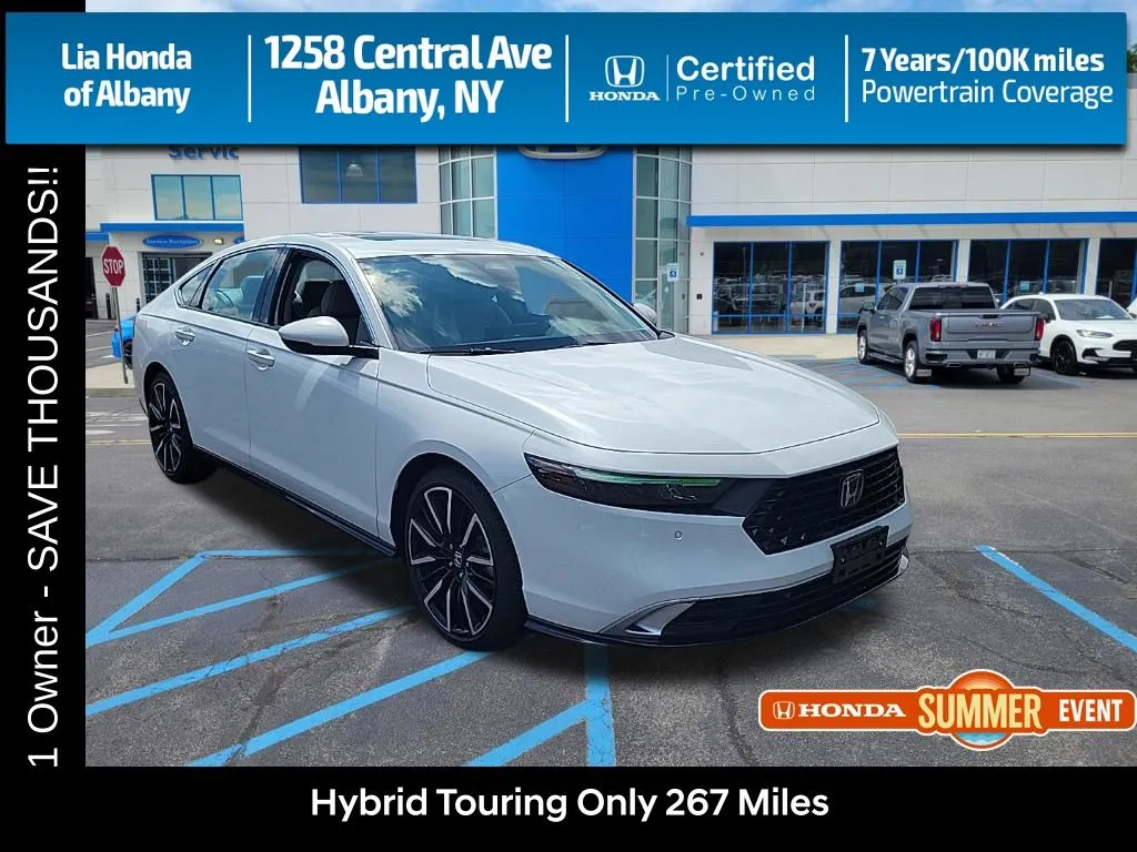 White 2026 Honda Accord Hybrid Touring for sale in Albany, NY