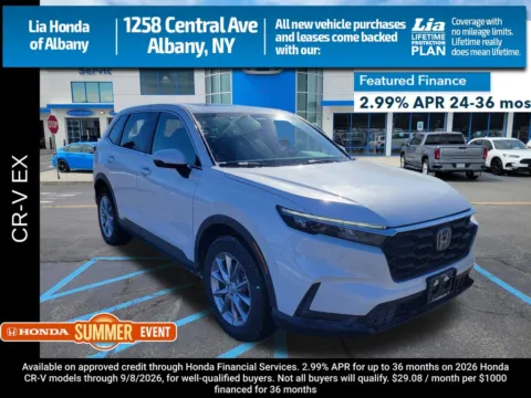 White 2026 Honda CR-V EX for sale in Albany, NY