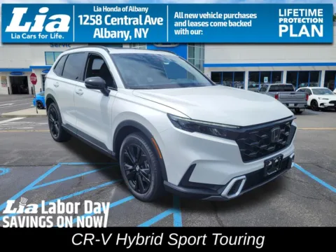 White 2026 Honda CR-V Hybrid Sport Touring for sale in Albany, NY