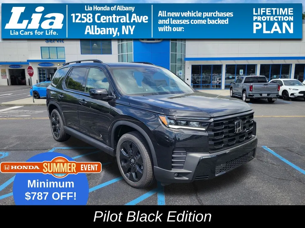 Black 2026 Honda Pilot Black Edition for sale in Albany, NY