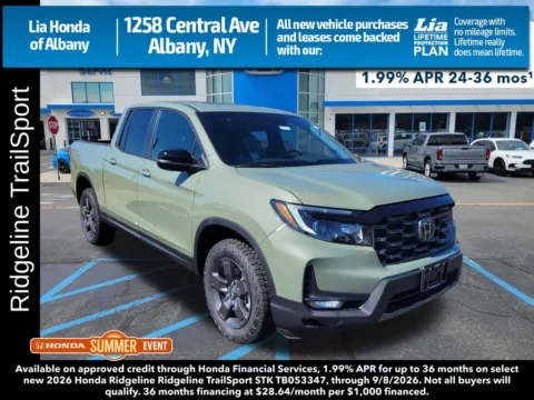 Green 2026 Honda Ridgeline TrailSport for sale in Albany, NY