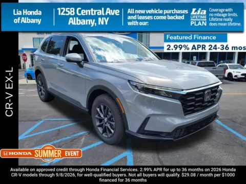 Gray 2026 Honda CR-V EX-L for sale in Albany, NY