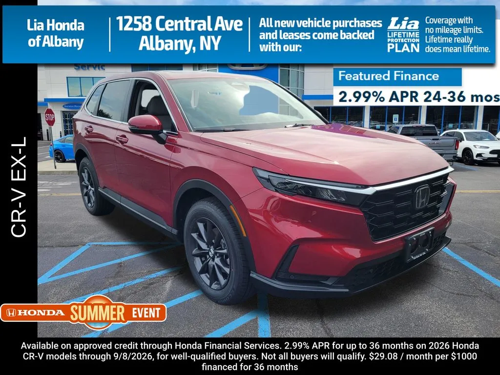 Red 2026 Honda CR-V EX-L for sale in Albany, NY