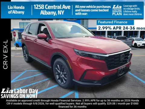 Red 2026 Honda CR-V EX-L for sale in Albany, NY