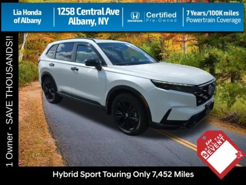 White 2025 Honda CR-V Hybrid Sport Touring for sale in Albany, NY
