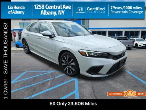 White 2024 Honda Civic EX for sale in Albany, NY