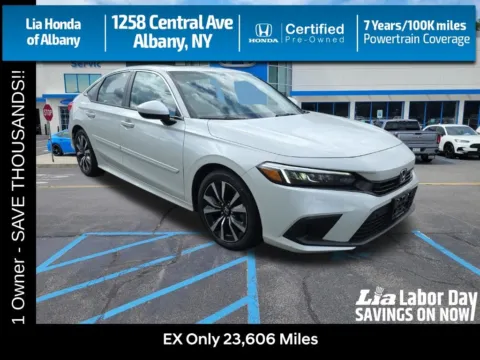 White 2024 Honda Civic EX for sale in Albany, NY