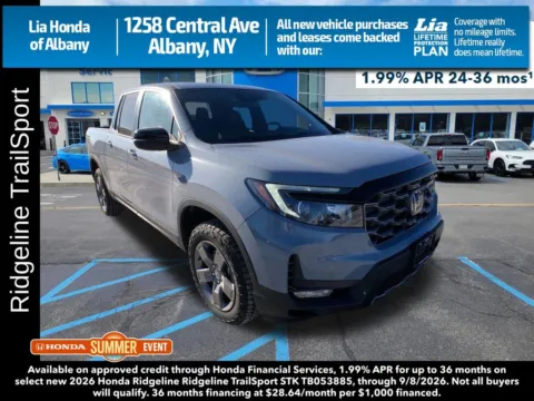 Gray 2026 Honda Ridgeline TrailSport for sale in Albany, NY