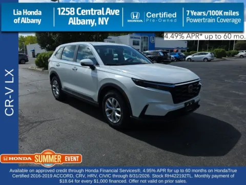 White 2024 Honda CR-V LX for sale in Albany, NY