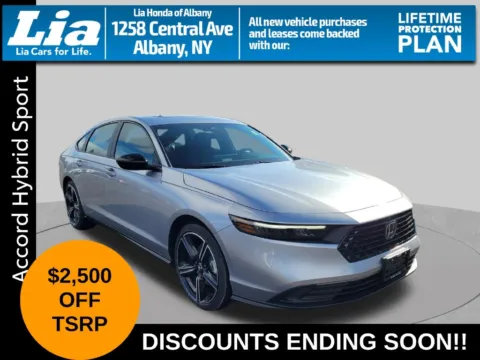Silver 2026 Honda Accord Hybrid Sport for sale in Albany, NY