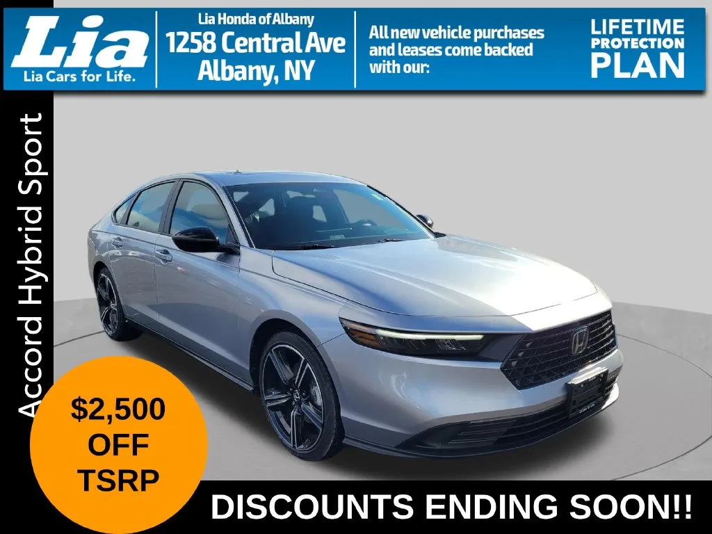 Silver 2026 Honda Accord Hybrid Sport for sale in Albany, NY