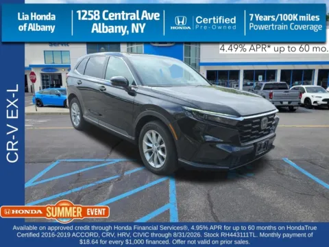 Black 2024 Honda CR-V EX-L for sale in Albany, NY