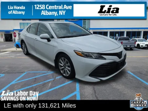White 2019 Toyota Camry LE for sale in Albany, NY