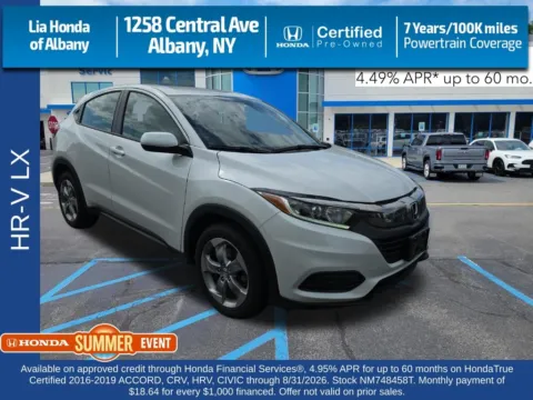 White 2022 Honda HR-V LX for sale in Albany, NY