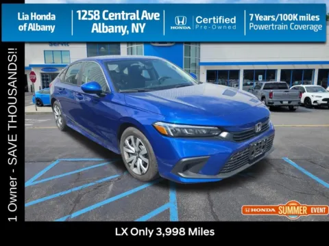 Blue 2024 Honda Civic LX for sale in Albany, NY