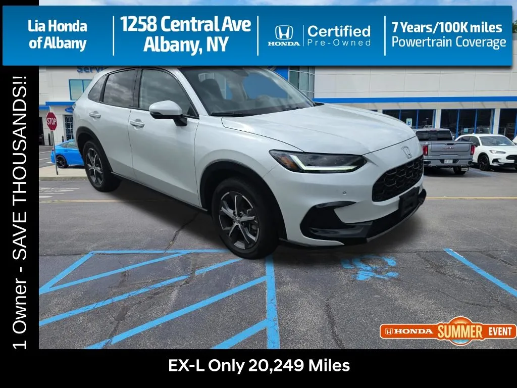 White 2024 Honda HR-V EX-L for sale in Albany, NY