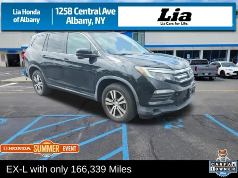 Black 2016 Honda Pilot EX-L for sale in Albany, NY