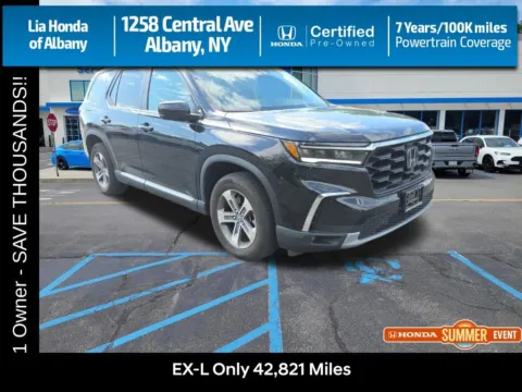 Black 2023 Honda Pilot EX-L for sale in Albany, NY