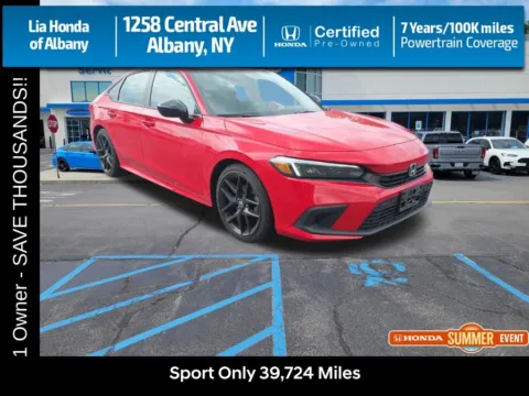 Red 2024 Honda Civic Sport for sale in Albany, NY