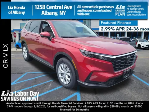 Red 2026 Honda CR-V LX for sale in Albany, NY