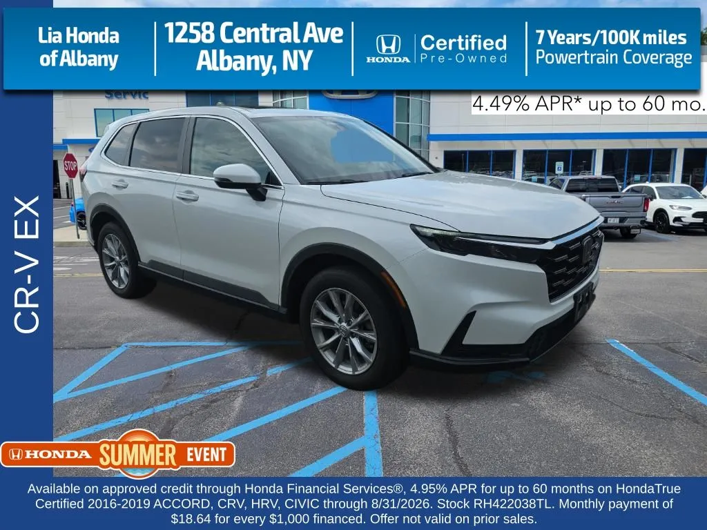 White 2024 Honda CR-V EX for sale in Albany, NY