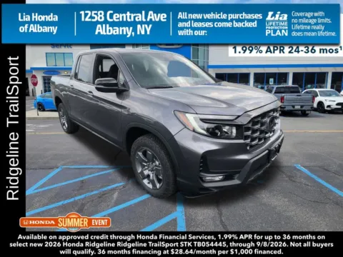 Gray 2026 Honda Ridgeline TrailSport for sale in Albany, NY