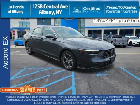 Gray 2024 Honda Accord EX for sale in Albany, NY