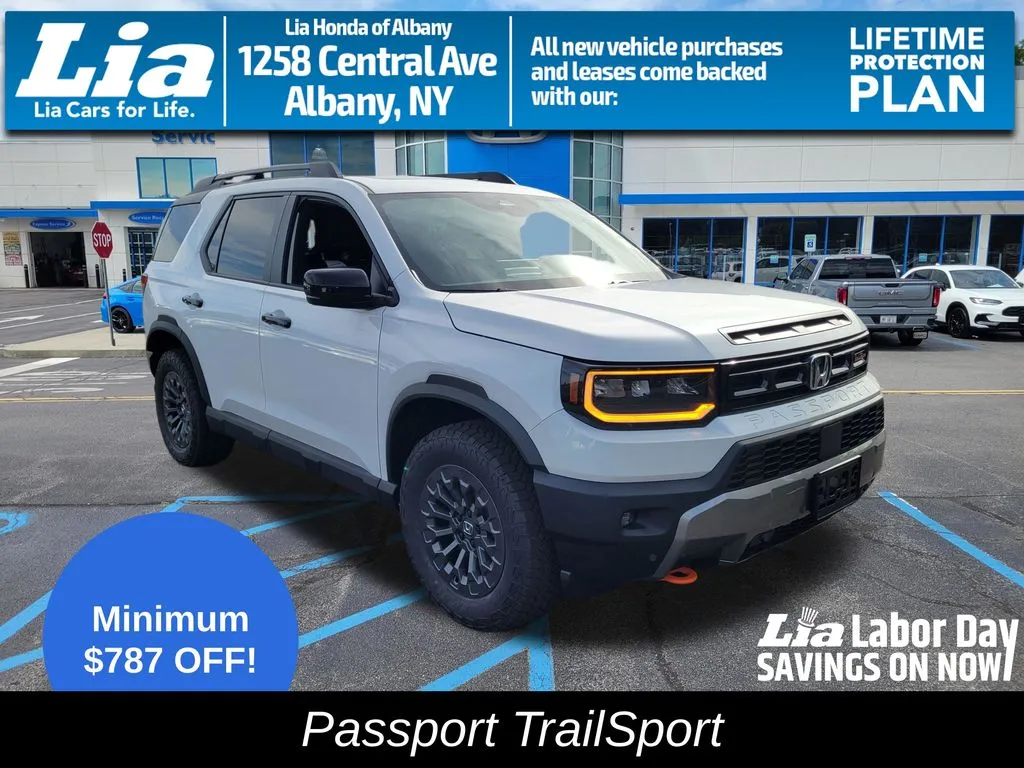 White 2026 Honda Passport TrailSport for sale in Albany, NY