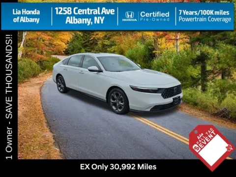 White 2024 Honda Accord EX for sale in Albany, NY